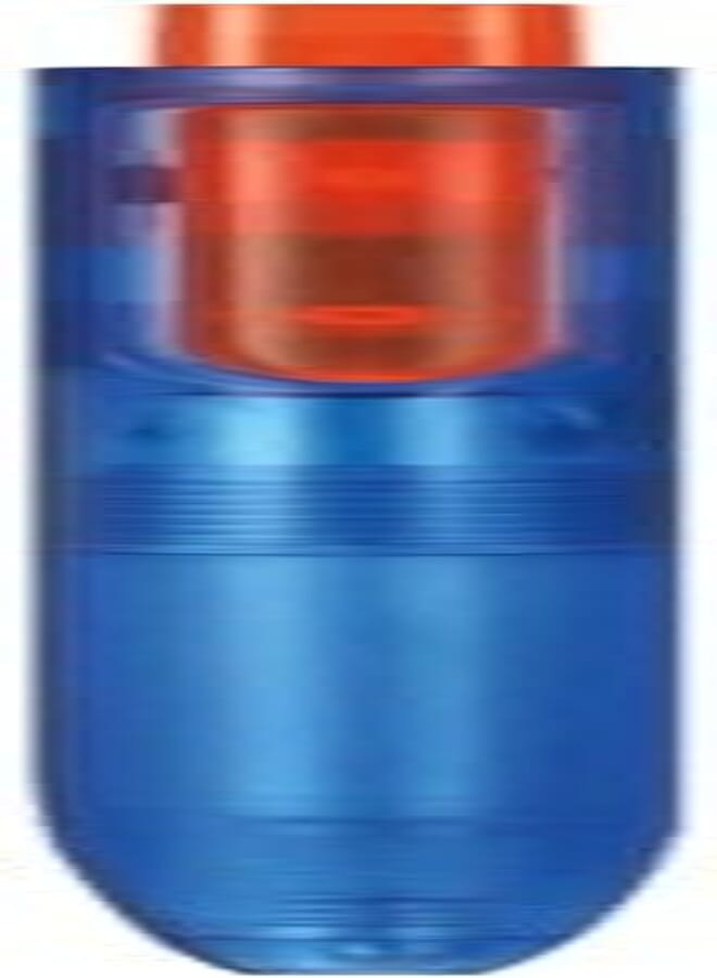 Writech Blue/Orange Space Up 0.7mm Quick Dry Gel Pen No.W-0154A2/12-07-B-BLUE